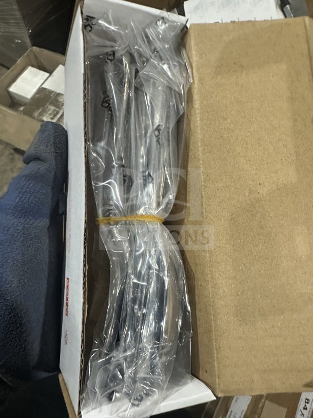 Brand new Santol Studio William Welch Series 7.5" dessert spoon, model SAM880006, in original packaging.