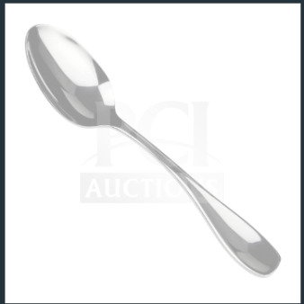 Brand new World Tableware Caron Teaspoon, stainless steel, Model 446021, one dozen per case, commercial quality.