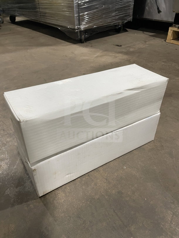 White box containing a brand new T&S B-3972 3.5" commercial sink waste valve. Serial number 7126259306. Box intact.