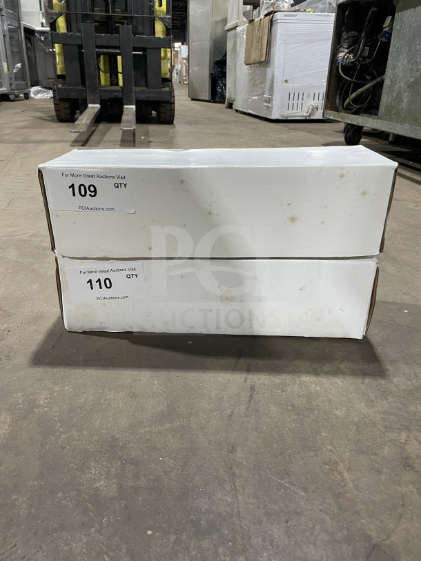 Brand new T&S B-3972 commercial sink waste valve in sealed white box. Model: B3972 SN: 7126259306. Auction tags visible.