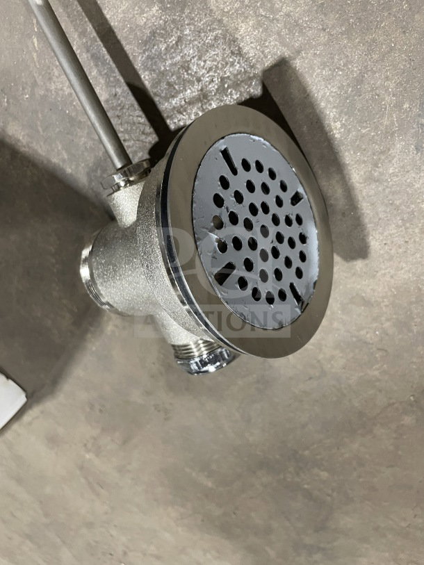 BRAND NEW T&S 3.5" Commercial Sink Opening Lever Waste Valve, Model B-3972, SN: 7126259306. Chrome finish, pristine condition.