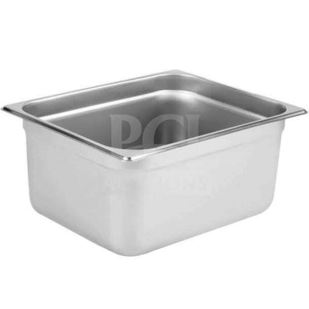 Brand new Amko Commercial Stainless Steel Steam Table Pan, Model STPA3142, durable, high-quality construction.