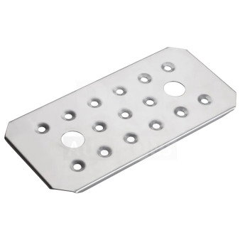 Brand new Winco stainless steel third-size false bottom, model SPFB-3. Features multiple drainage holes.