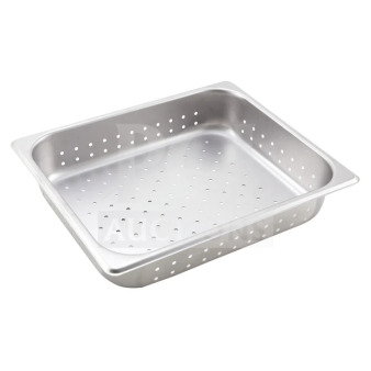 New Winco SPHP2 stainless steel perforated steam pan; commercial-grade. Model: SPHP2, SN: 81294400769. Condition: New.