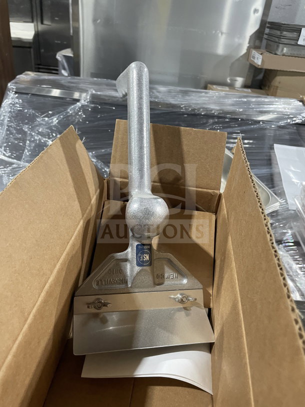 NEW Nemco Heavy Duty Easy Grill Scraper, Model N55825, metallic finish, in original packaging, NSF certified.