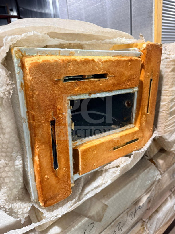 New Continental DL4882 heavy-duty walk-in cooler door & panel assembly, model SN 1601006, in packaging.