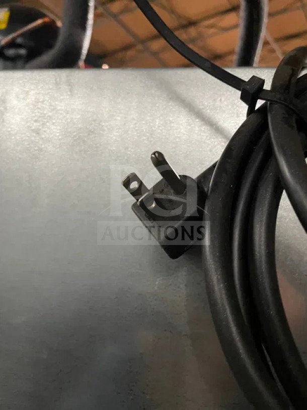 Power cord with three-prong plug for Continental Commercial Stainless Steel Reach-In Refrigerator, Model 2RN.