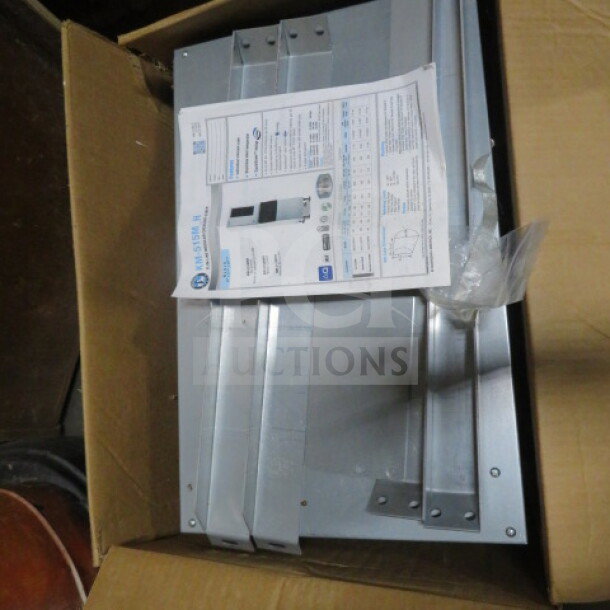 New Hoshizaki Ice Maker Model KM-515MRH in box with remote and manual, dimensions 28x22x31 inches.
