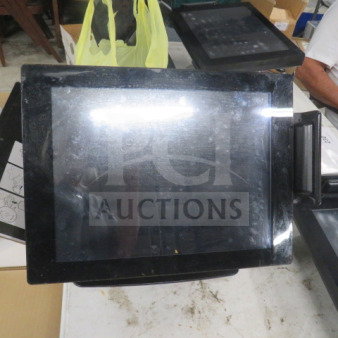 One POS Touchscreen Monitor, model RCT-150, with visible smudges on the screen, used condition.