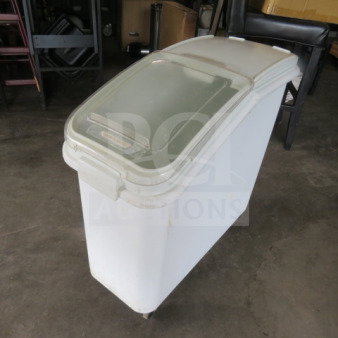One Rubbermaid Ingredient Bin On Casters. #3600. $399.95