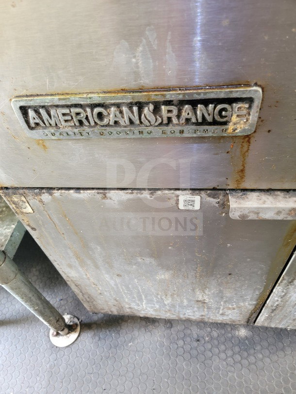 2019 Diamond Cargo 8.5' x 24' mobile kitchen trailer with an American Range fry line. Visible wear, includes a QR code.
