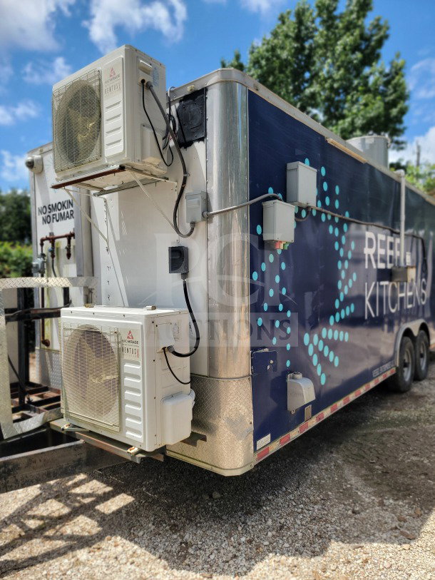 2019 Diamond Cargo 8.5' x 24' mobile kitchen trailer with supplemental refrigeration, tandem axle, 14,000 LB GVWR.