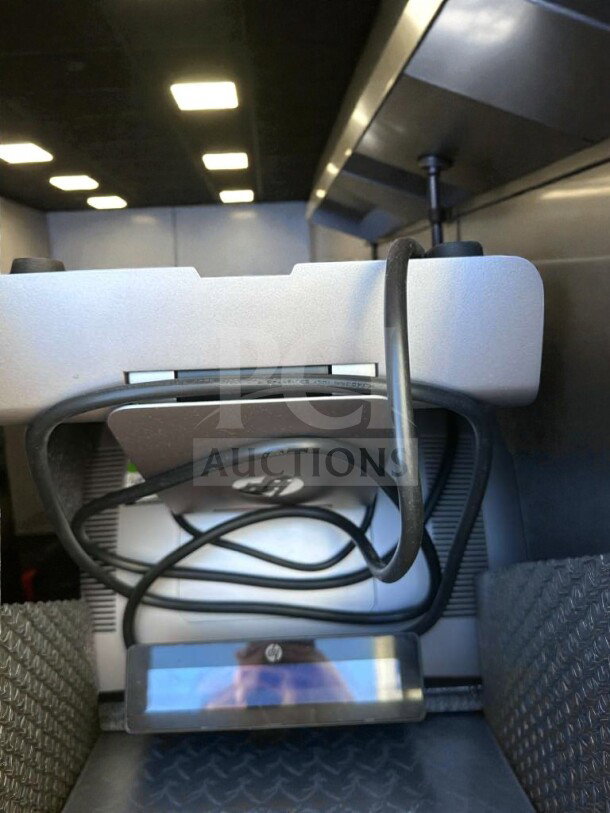 HP Engage One AIO POS System Model 145, commercial touchscreen, UL Listed, brand new in original box, HP logo visible.