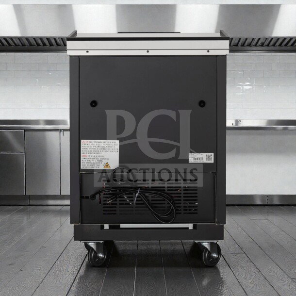 KoolMore KM-BOC25-BK 25" Commercial Bottle Cooler, new in box, built-in opener, 5 cu. ft., ETL listed, premium condition.