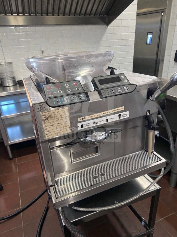Starbucks Mastrena Commercial Espresso Machine, dual hopper, excellent condition, fully tested, operational, model STAR-L-ESP-0361.