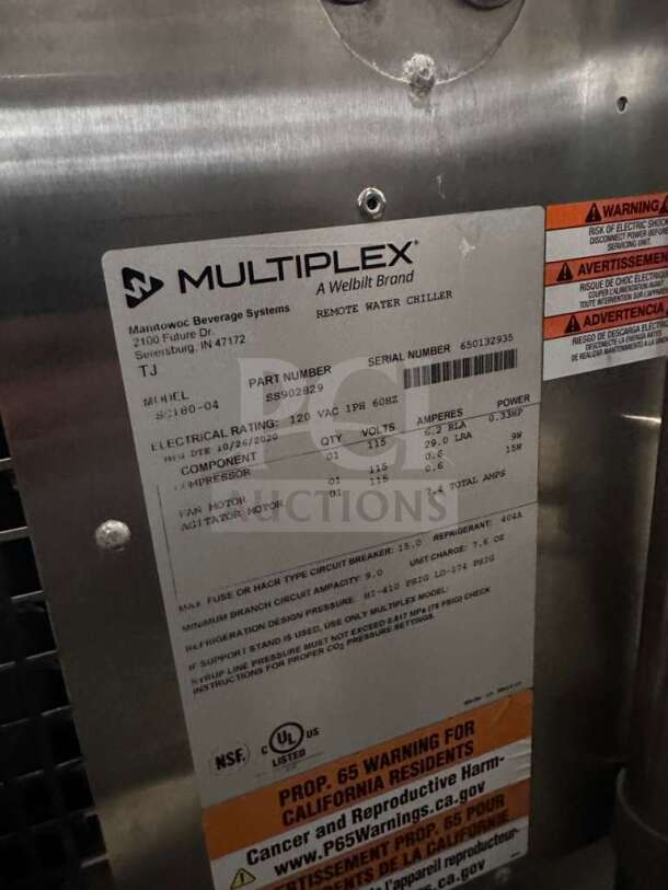 Manitowoc Multiplex S-180-04 commercial undercounter ice and beverage dispenser, 120V, UL listed, premium condition.