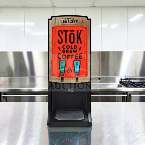 Outstanding Condition Creamiser STōK Cold Brew Coffee Dispenser, model 230, fully tested, 110V, vibrant label, working.