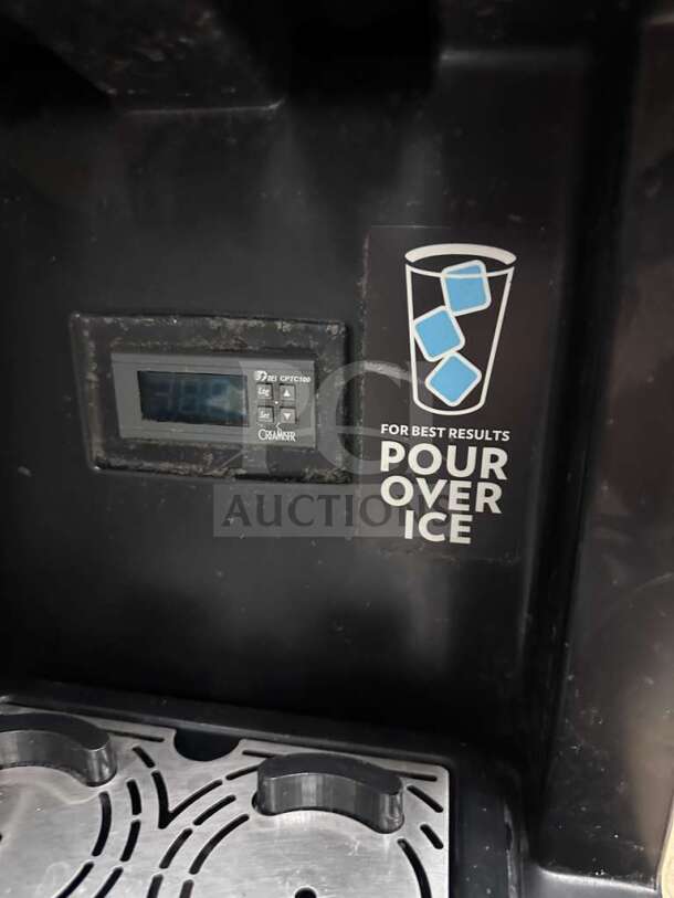 Outstanding condition STōK Cold Brew Coffee Dispenser by Creamiser, model 230. Features display, "Pour Over Ice" label. Fully tested, 110V.