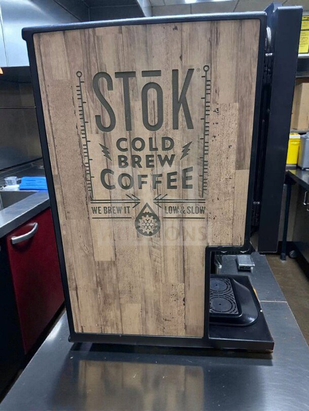 Outstanding condition Creamiser 230 model STōK cold brew coffee dispenser. Features 110V/single phase, wood design. Fully tested.