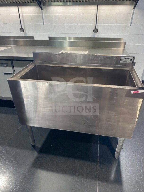 Krowne 48" commercial ice bin with cold plate, model 48-36-7. High-grade condition, NSF certified, fully operational.