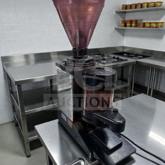 Astra Commercial Espresso Coffee Grinder in premium condition, model AST-M-GRD-0391, UL listed, 115V, fully tested.