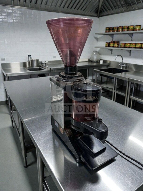 Astra Commercial Espresso Coffee Grinder in premium condition, 115V, UL listed, fully tested, model AST-M-GRD-0391.