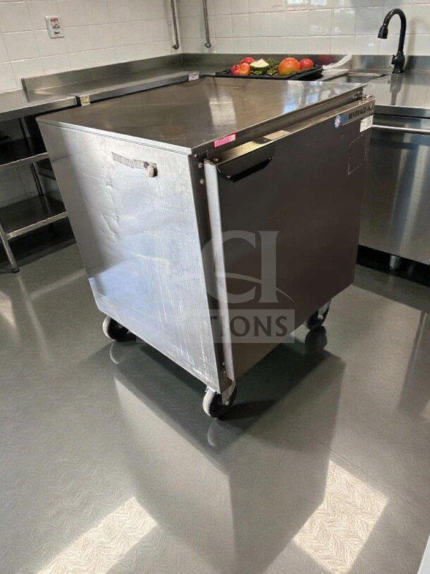 Beverage-Air UCR27A undercounter refrigerator, 27", stainless steel, excellent condition, UL listed, fully operational.