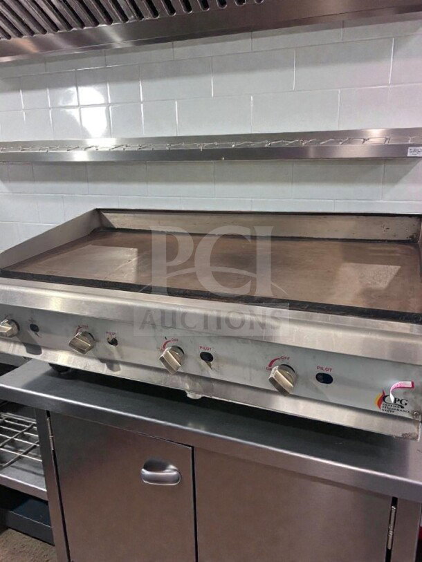 Superior Condition Randell CPG-L-GRD-0405 commercial gas griddle, stainless steel, fully operational, natural gas, tested.