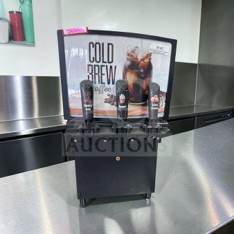 GoodWest GW2/GW3 Cold Brew Coffee Dispenser, 115V, excellent condition, fully tested, features "Black & Bold" and "Salted Caramel."
