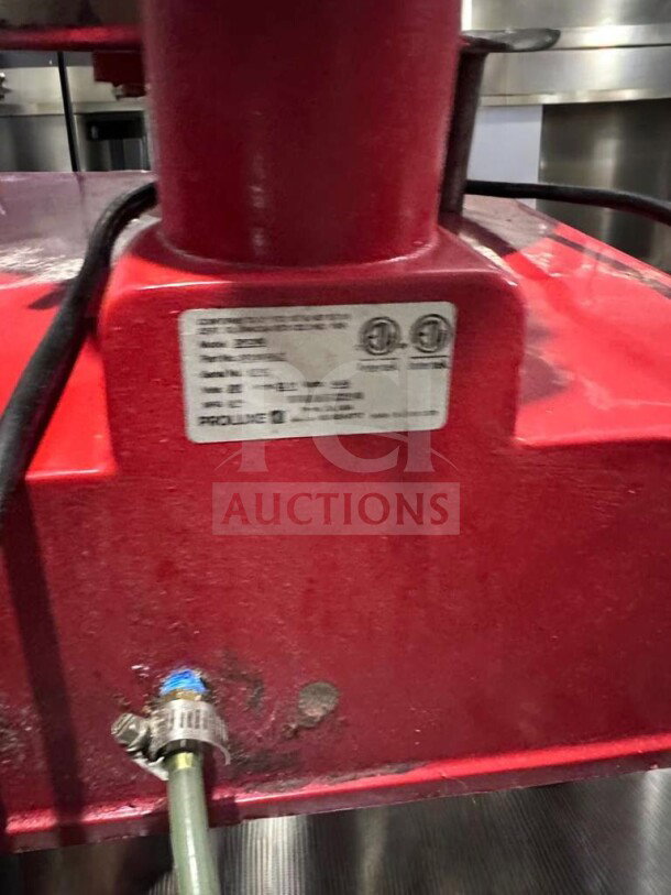 Commercial Electric Dough Press in excellent condition with digital controls. Model: DOU-L-PRS-0384. Fully tested.