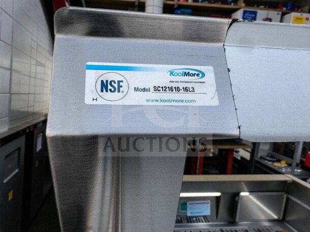 Brand new KoolMore SC121610-16L3 stainless steel prep table, NSF certified, premium condition, never used.