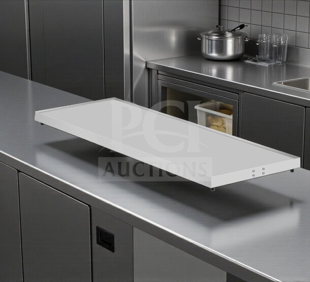 Brand new KoolMore KM-WS60 commercial warming shelf, 60 inches, stainless steel, in original box, never used.