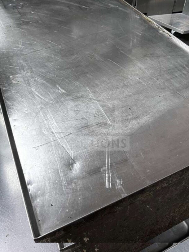 Randell LPRES1L3-120C4 refrigerated equipment stand; stainless steel; 6 drawers; superior condition, self-contained unit.