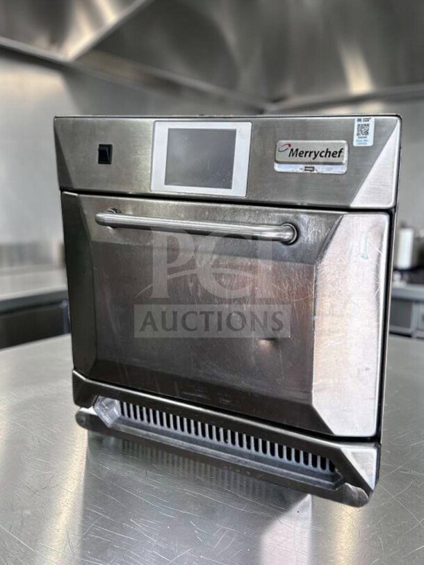 Merrychef eikon e4 high-speed oven, stainless steel, excellent condition, fully tested, operational, 208/240V.