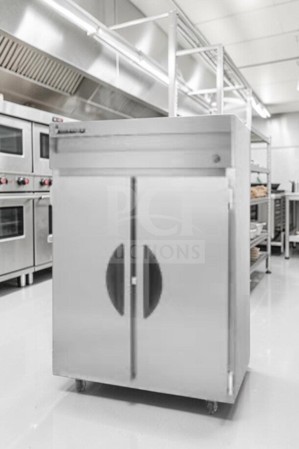 Victory VR-2 V-Series 2 Door Commercial Reach-In Refrigerator, stainless steel, excellent condition, fully tested.