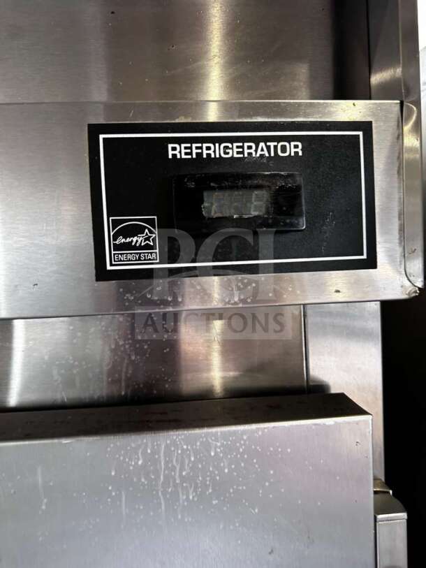 Victory VR-2 V-Series 2-Door Commercial Refrigerator, stainless steel, Energy Star label, prime condition, fully tested.
