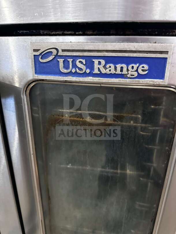 U.S. Range Sunfire SDG-1 single deck natural gas convection oven, exceptional condition, fully tested and operational.