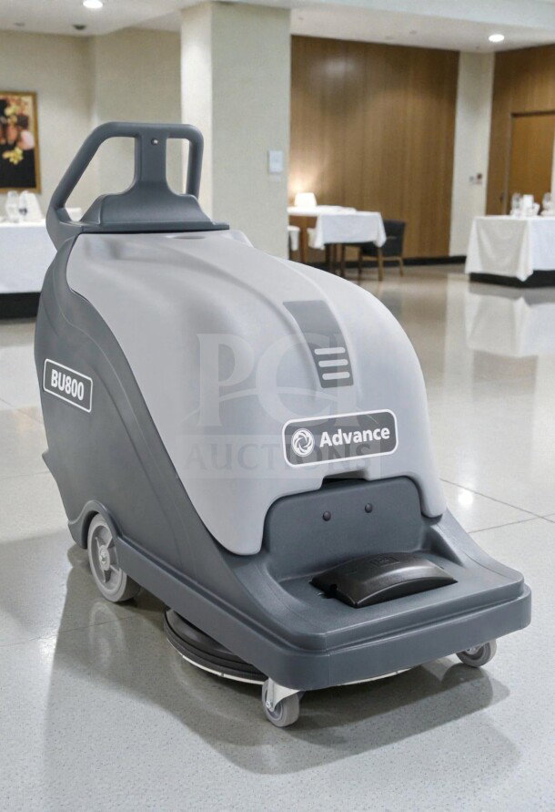 Nilfisk Advance BU800 floor burnisher, 20-inch, industrial-grade, superior condition, fully tested, operational, model ADV-L-BRN-0710.