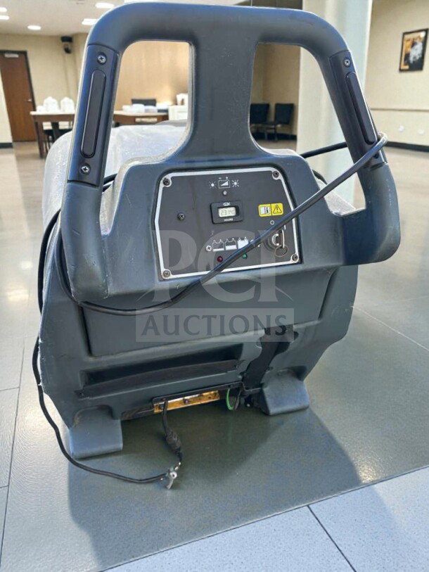 Nilfisk Advance BU800 floor burnisher, high-speed, 20-inch, commercial-grade, in superior condition, control panel view.