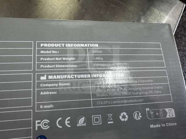 Elite Condition folding food warmer mat, COLDFILL BW606, 8 settings, tested, 1.48kg, 630x400x24mm, made in China.