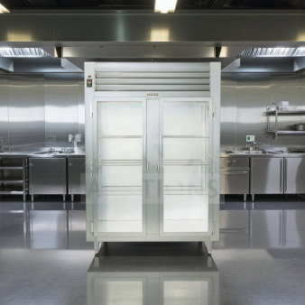 Outstanding Condition – Traulsen RHT232WUT-FHG – Spec-Line Two Section Glass Door Reach-In Refrigerator – Stainless Steel – 51.6 Cu. Ft. – 113V / Single Phase – ETL / NSF Listed – Fully Tested & Operational! (TRA-L-REF-1034)
