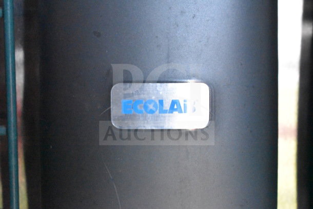 Ecolab logo on a Titanium Cargo Trailer; part of a Wendy's food trailer with kitchen equipment.