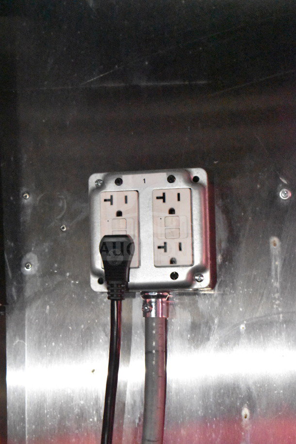 Titanium Cargo Trailers 8.5'x28' food trailer interior outlet with wiring.