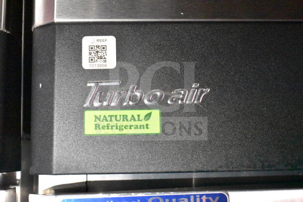 Titanium Cargo Trailers 8.5'x28' food trailer features Turbo Air refrigeration with "Natural Refrigerant" label shown.
