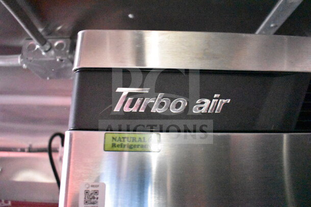Turbo Air refrigeration unit in Wendy's food trailer. Features a natural refrigerant system, visible brand logo.