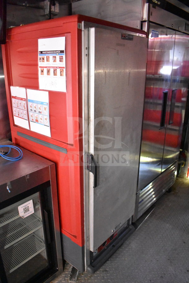 Titanium Cargo Trailers 8.5'x28' Wendy's Food Trailer with refrigeration unit, labeled diagrams, Taylor machine, and Henny Penny fryer.