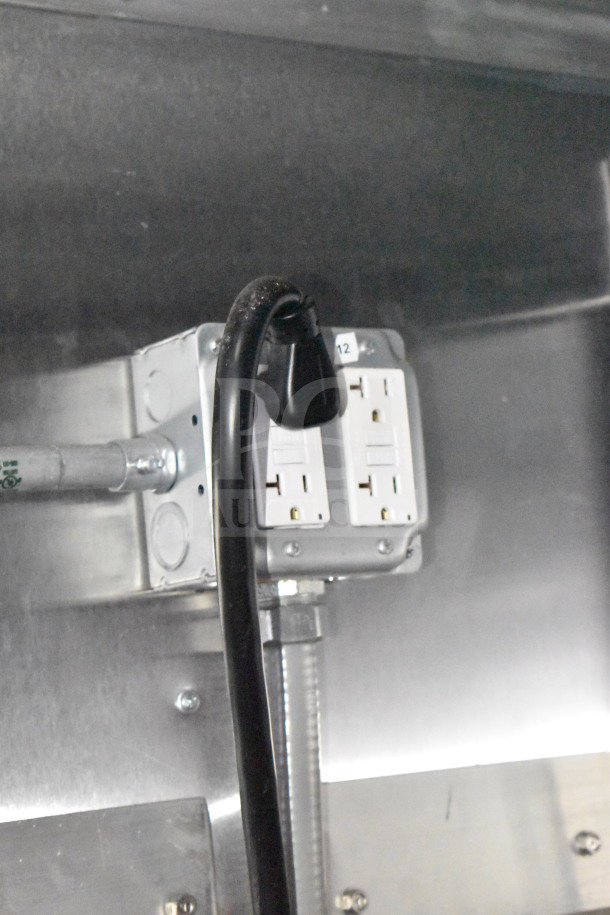 Electrical outlets inside Titanium Cargo Trailers 8.5'x28' food trailer. Part of the Wendy's equipment suite.