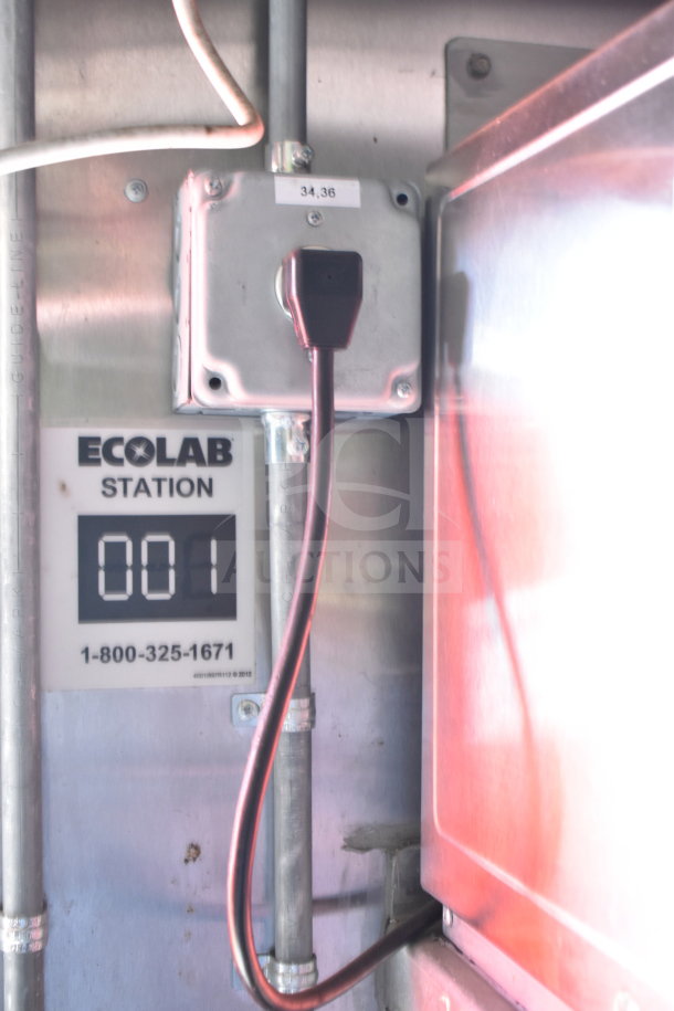 2021 Titanium Cargo Trailers Wendy's Food Trailer with Ecolab Station, wiring, and visible label "34.36".