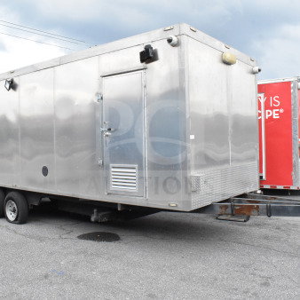 2021 Texino 28ft Triple-Axle Cooking Trailer; Ultrafryer Ultrastat23, CaptiveAire hood, True Refrigeration, Winston CVap.
