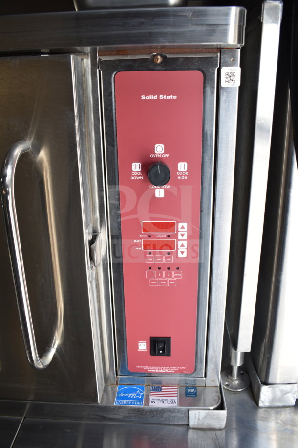 Control panel of Winston CVap Holding unit in 2021 Texino Cooking Trailer. Features Solid State controls, Energy Star label.